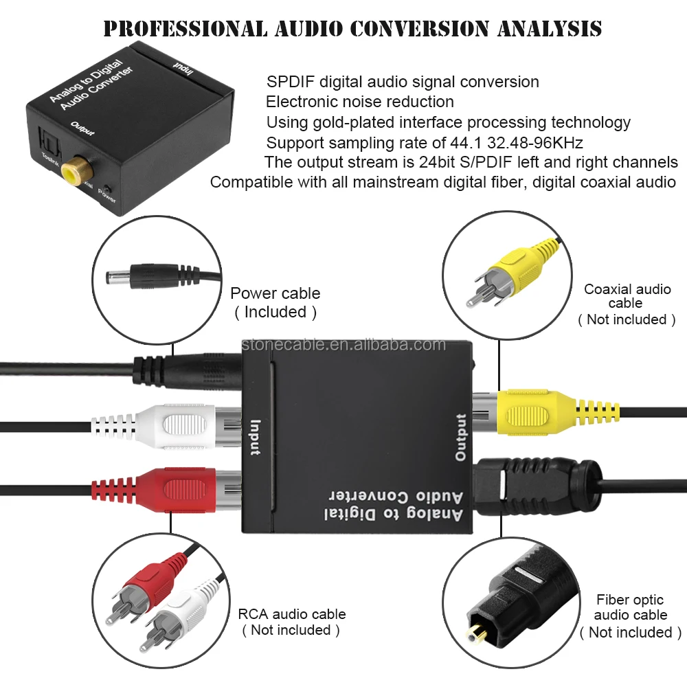 Spdif To Analog Audio Converter Adapter For Tv Box - Buy Spdif Digital ...
