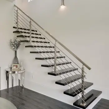 El Aspecto Moderno Exterior Espiral Escalera Barandilla Diseño Con