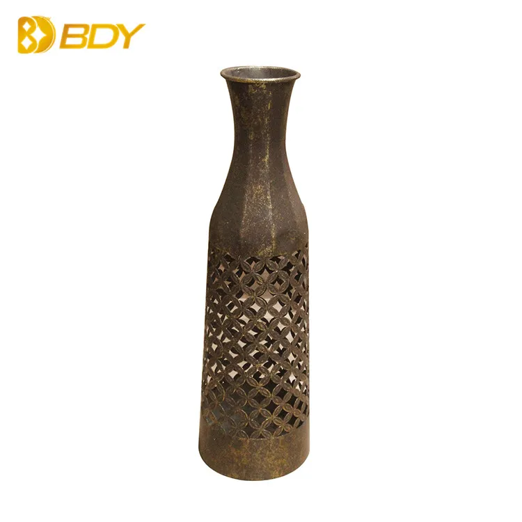 Antique Limitation Metal India Brass Vase For Home Decoration