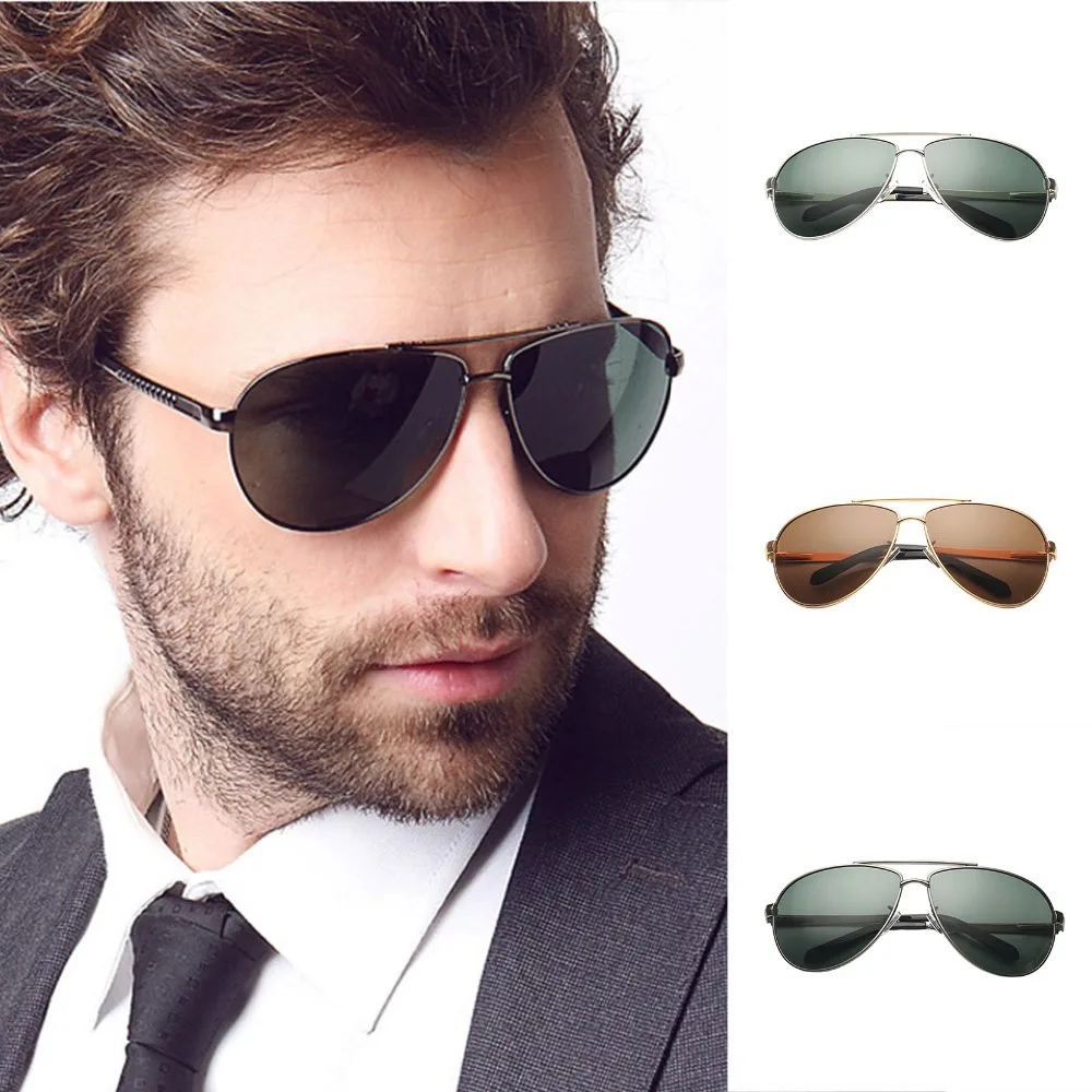 Коричневые очки мужские солнцезащитные
