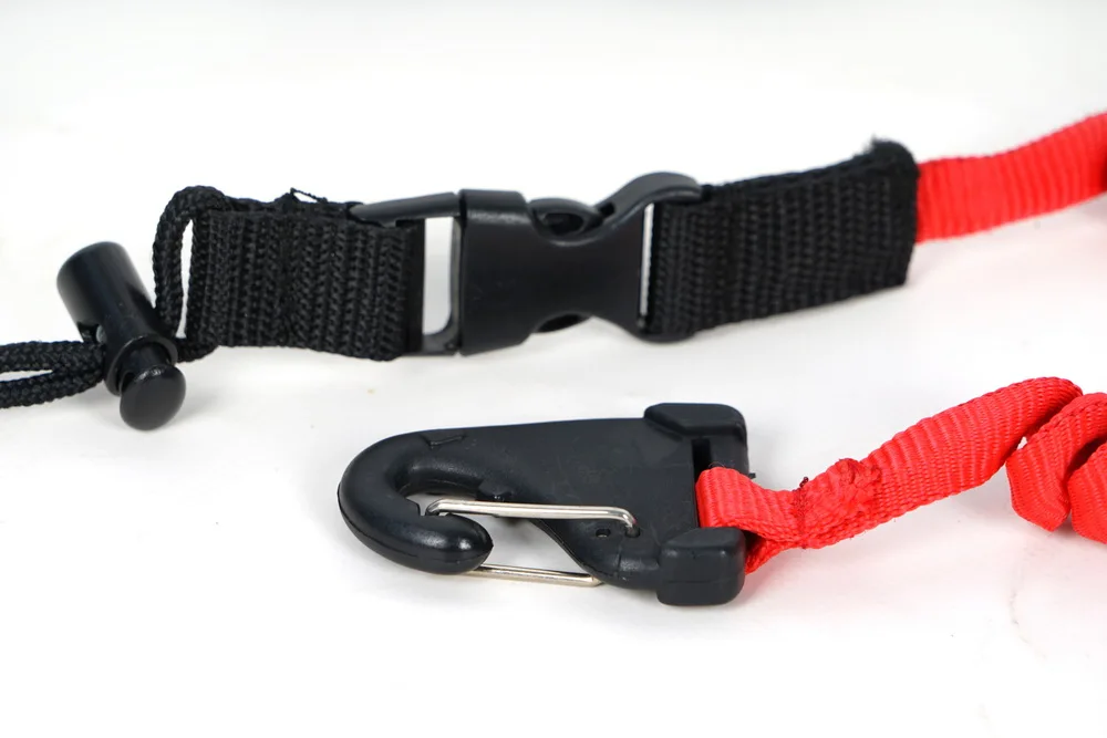 Adjustable Bungee Leash Strap Kayak Paddle Leashes With Quickrelease