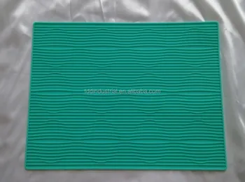 Rectangle Silicone Glass Drying Mat Non Stick Silicone Drying Mat