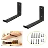 Home Appliance Hardware OEM Factory Black Powder Coating Modern Shelf Brackets