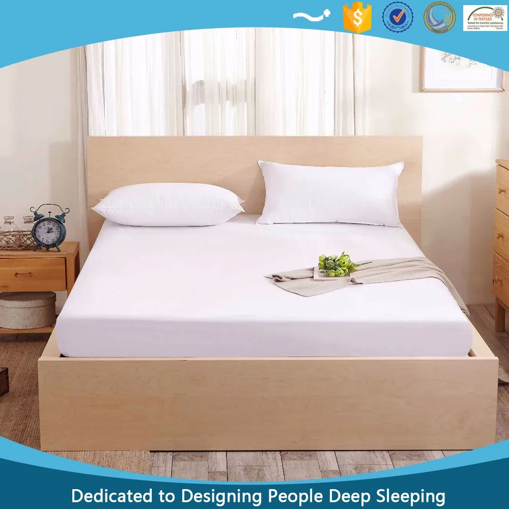 40gsm High quality non woven fabric with 0.025mm TPU disposable waterproof mattress cover and mattress protector6.jpg