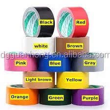 China Heavy Duty Shipping Carton Coloured Cloth Duct tape