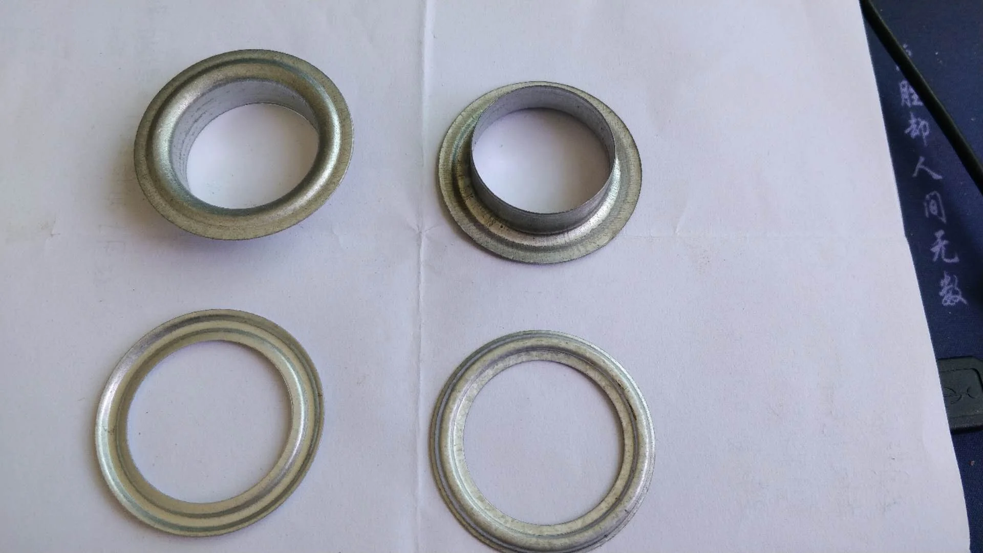 Nickle color 15mm round eylets brass eyelet and   washer