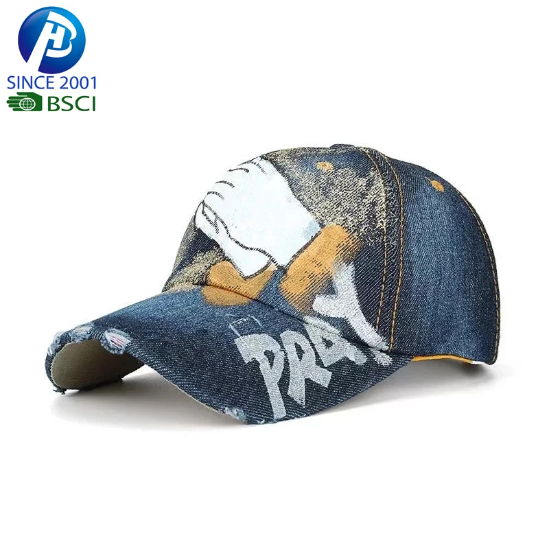 custom distressed hat