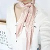 New Design Ladies Woven Stripe Silk Kerchief 100% Polyester Women Square Silk Scarf