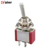 MTS-101 6A 125V Single Pole 2 Pin Mini Toggle Switch ON OFF Lock