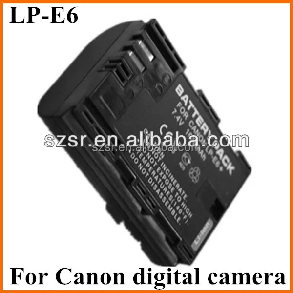 Li-ion camera battery LPE6 LP-E6 for Canon 5D mark III 5D Mark II 7D 60D 6D