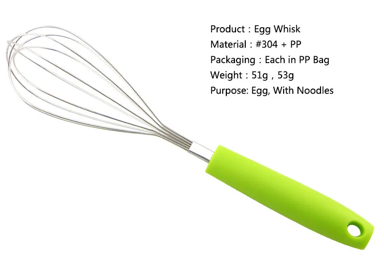 Manual Colorful Kitchen Egg Whisk