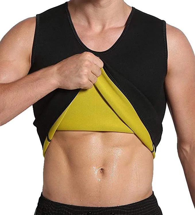 Sauna Vest For Man Neoprene Sweat Vest Weight Lose Sweat Tank Top Fat