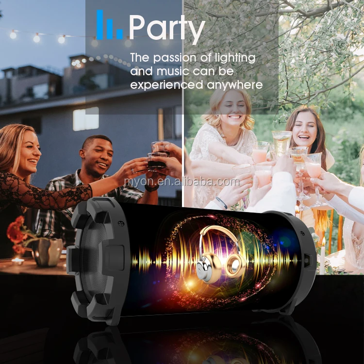 Myon Bazooka Bluetooth Speaker Portable Wireless Audio Shenzhen Factory Custom LOGO Speakers Professional Home Theatre System - ANKUX Tech Co., Ltd