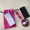 custom own logo eyelash drawstring silk satin bags,gifts package,lashes packaging bags