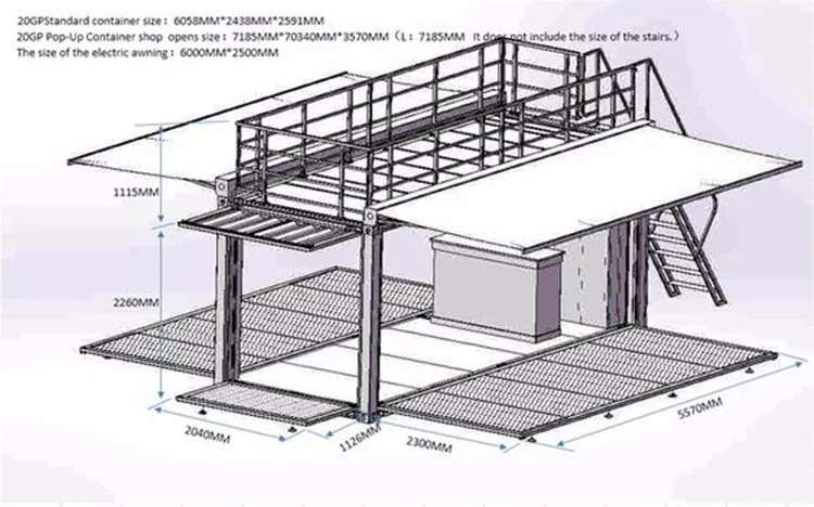 20ft shipping container bar