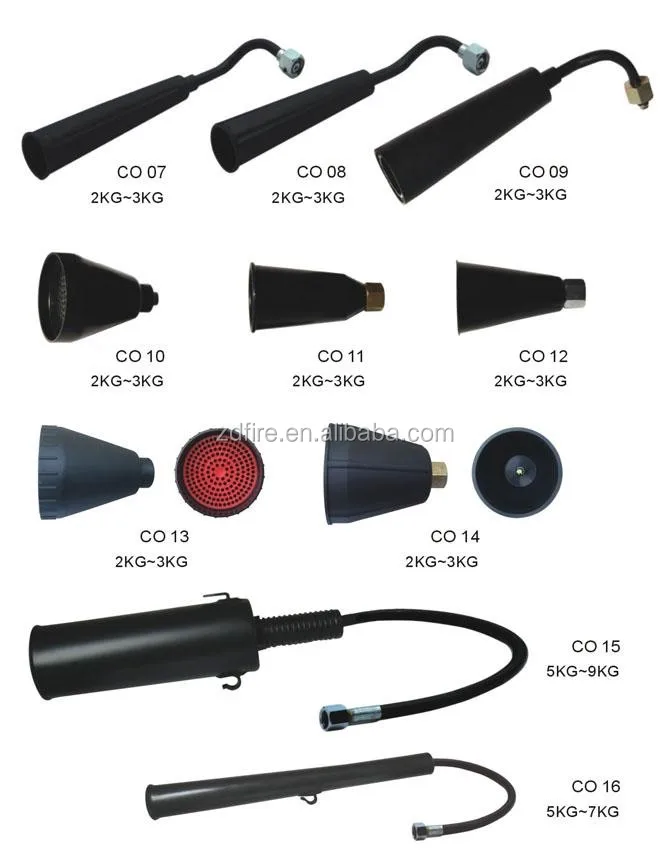 5kg7kg Co2 Extinguisher Discharge Hose And Horn Buy Co2 Fire