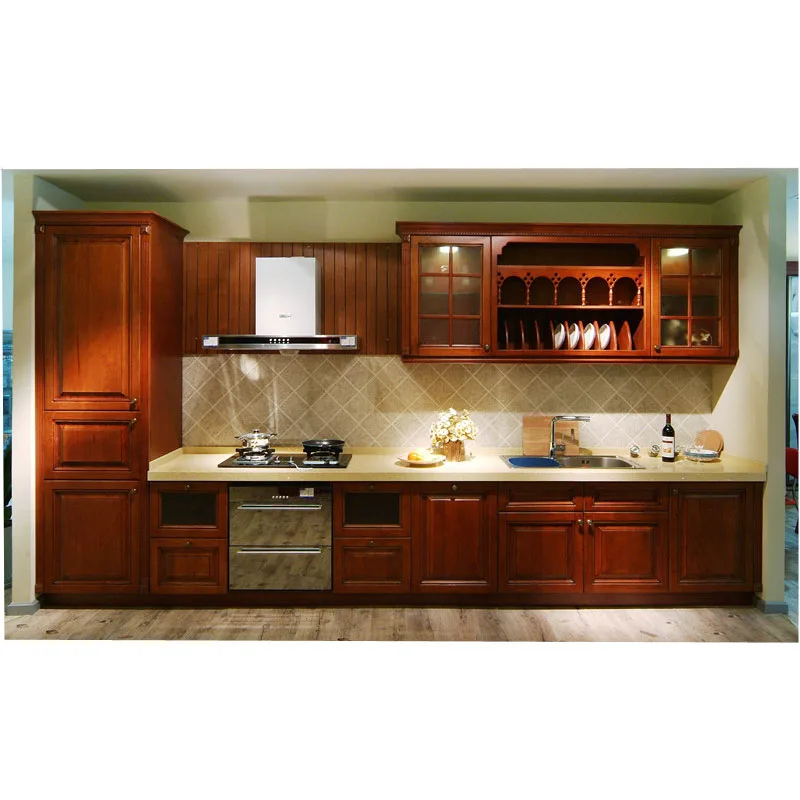 Intelligent Combination Furniture Solid Wood Kitchen Cabinet