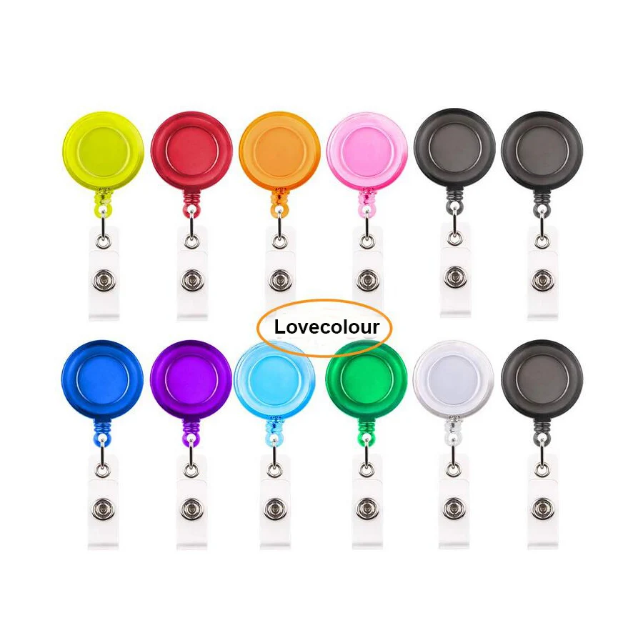 Custom Shape Retractable Badge Reel Pen Holder - Buy Retractable Badge ...