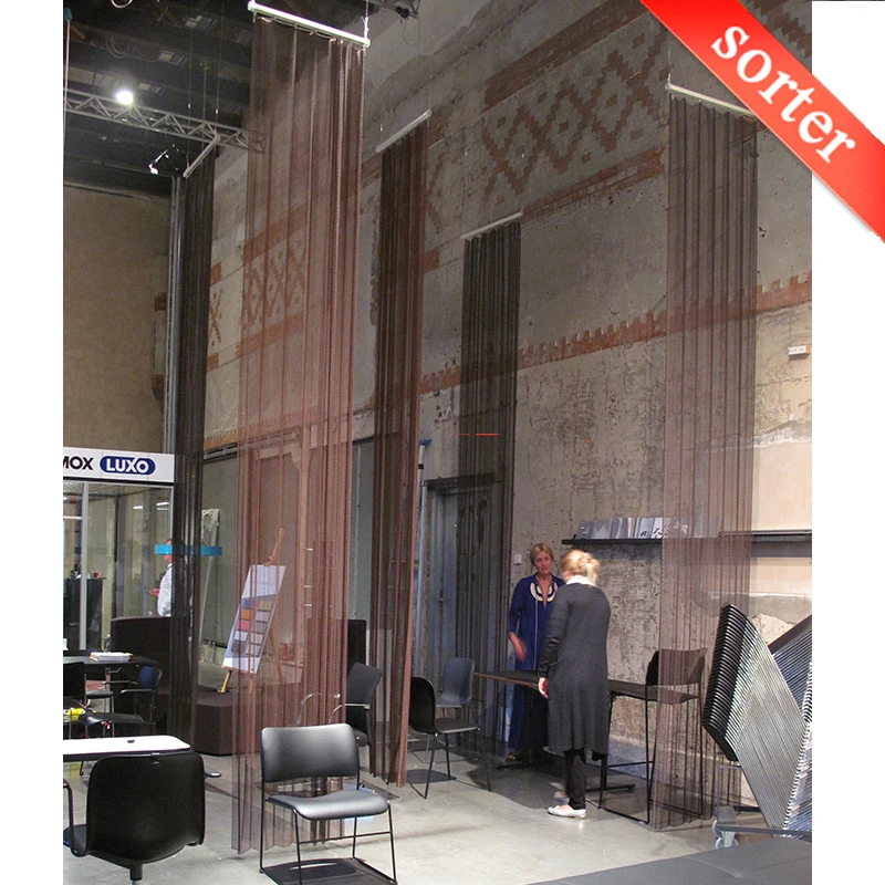 Fashion Metal Mesh Drapery Room Divider Privacy Screen Home Office