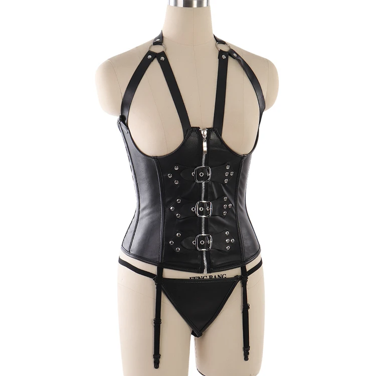 Fashion Sexy Bondage Harness For Women Fetish Wear Body Top Cage Bra Open Chest Harness Bra