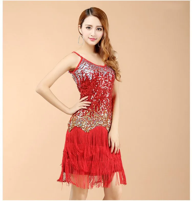 Tongyang High Quality Sexy Tassel Latin Dance Dress Fringe Latin Dance