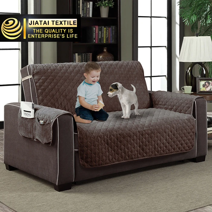 Plush Pet Sofa Cover Deluxe Machine Wash 100 Polyester Sofa Cover