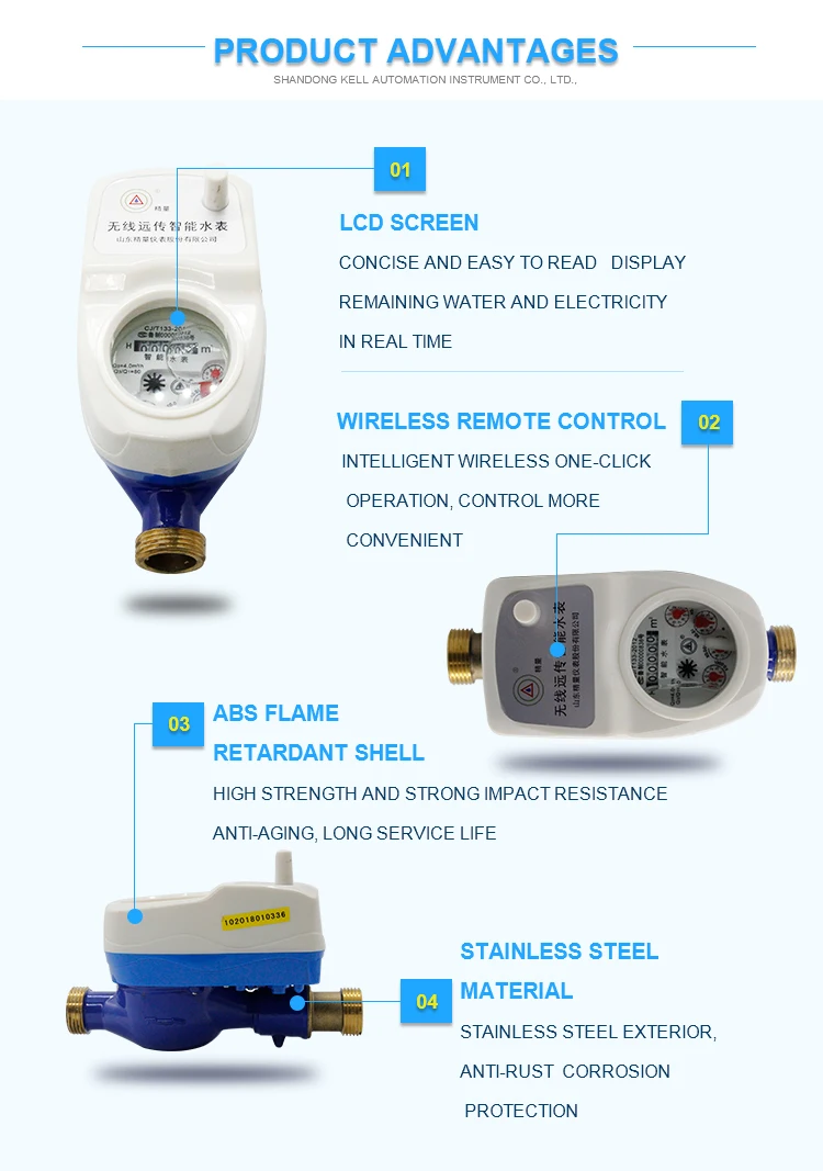 China manufacturer Smart meter Lora Wireless Residential gas Water Meter - ANKUX.COM