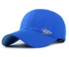 Pinhole quick drying fabric baseball cap without top button