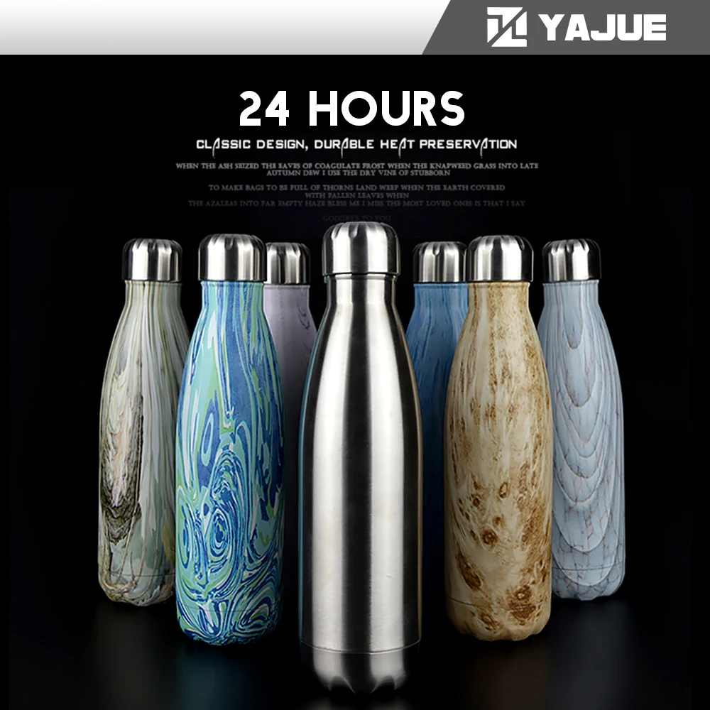 H2 Hydrology Water Bottle, Stainless Steel, Large Insulated Water Bottles,  Metal Water Bottles, Vacuum Sports Bottle, Double Wall Water Bottle with