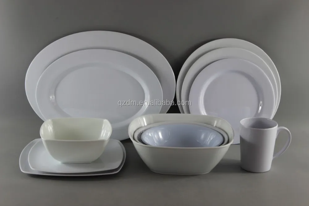 Blank White Melamine Dinner Set A1 Or A5