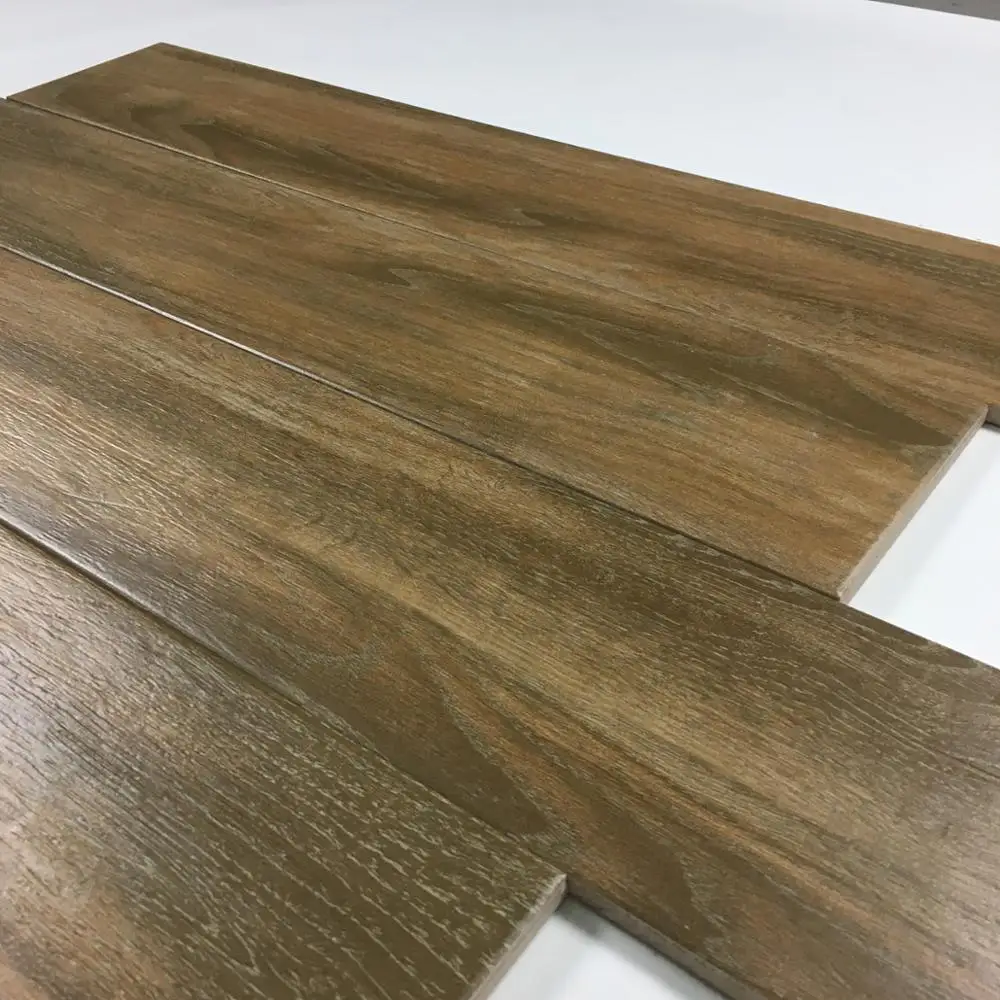 150 x 900毫米棕色防滑木制陶瓷地砖