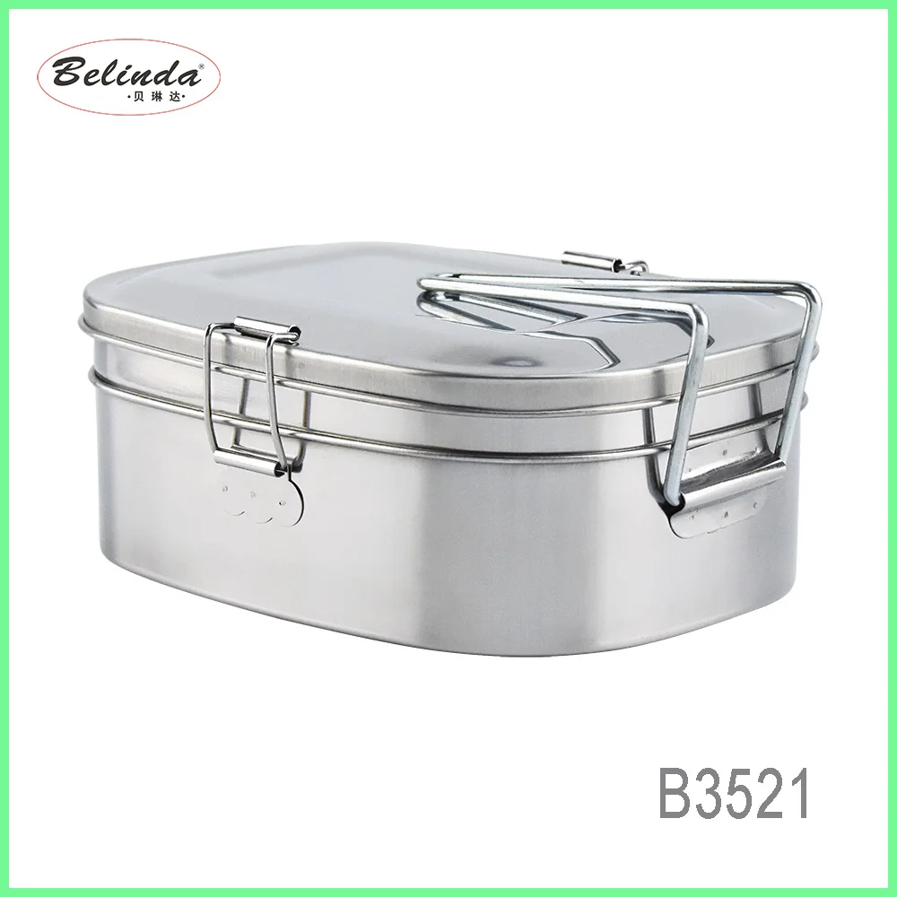 Round Shape Large Capacity 1l 2l 3l Leakproof Stainless Steel Storage