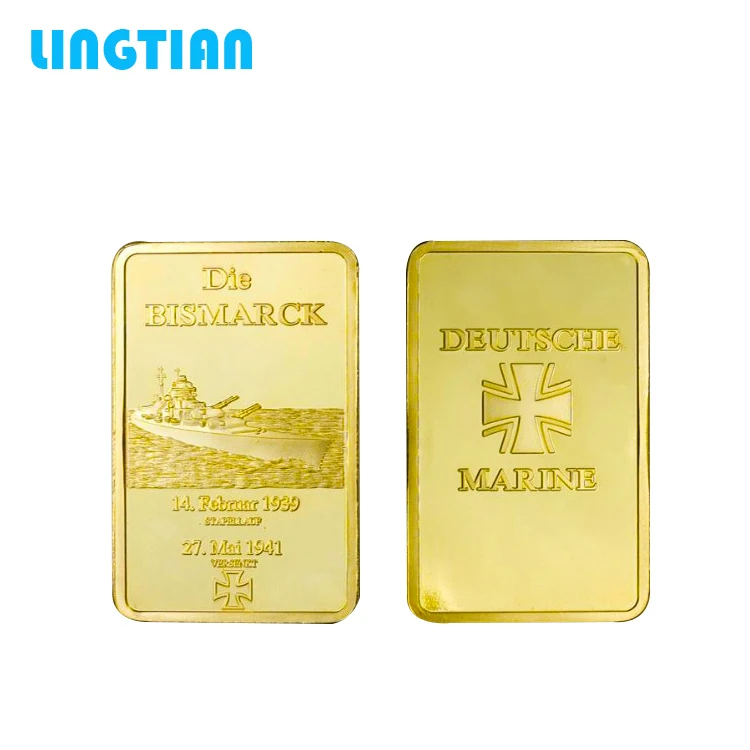 Lingtian Crafts Custom Design 1 Troy Ounce 24k Pure Gold Plated Troy Ounce 24k Pure Gold Plated