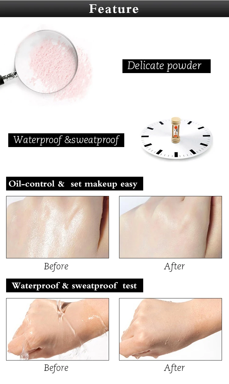 Face makeup concealing brightening long last professional loose finishing powder
