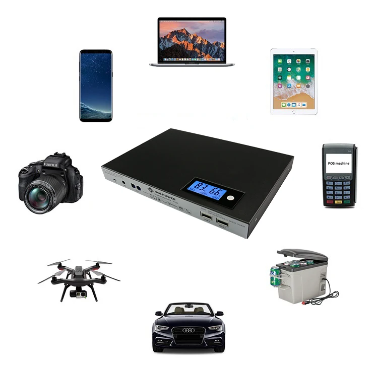 2019 solar laptop power bank for laptops 5V 9V 12V power bank DC port aluminium shell 50000mah - ANKUX.COM