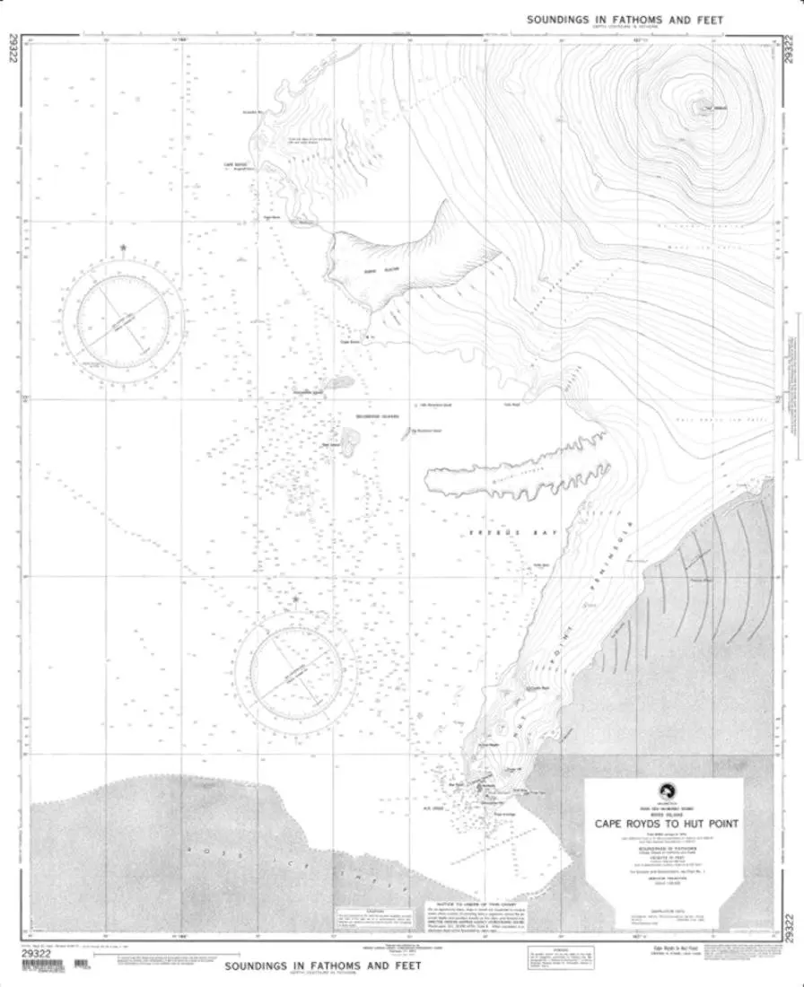 NGA Chart 29322-Cape Royds To Hut Point