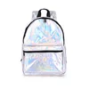Girls Sliver purse custom Cute School Bookbag Travel Daypack Satchel Laser Leather Glitter Fashion Holographic Backpack