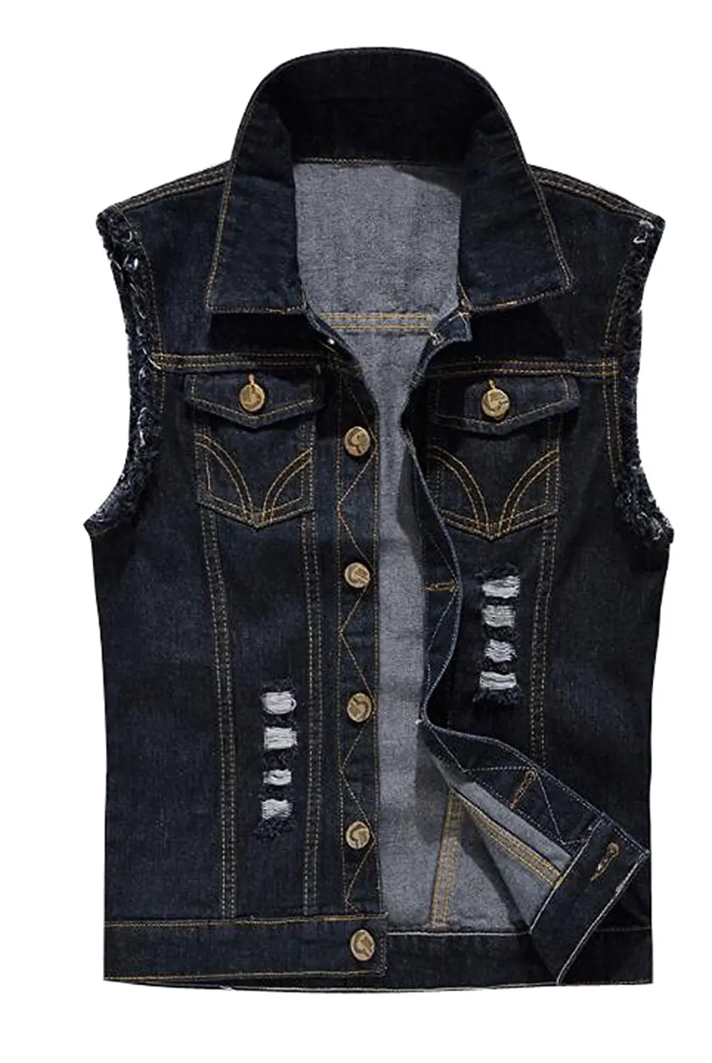 Cheap Mens Denim Vest 3xl, find Mens Denim Vest 3xl deals on line at