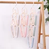 Space Saver Storage Candy Color Plastic Velvet Hanger