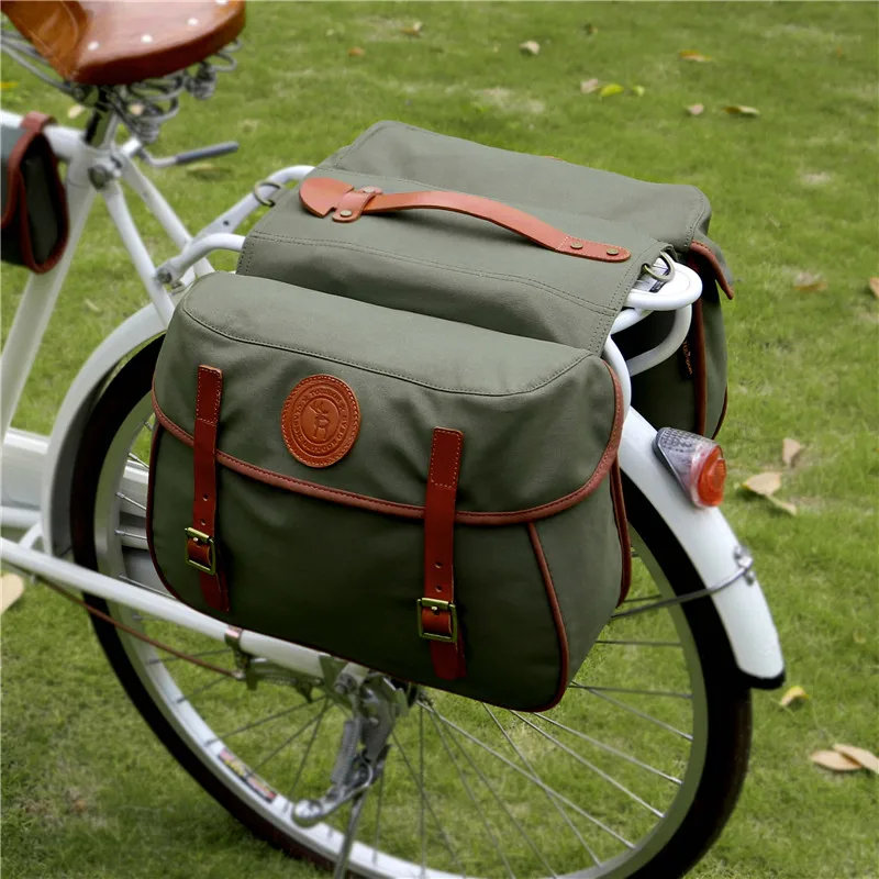 canvas bike panniers