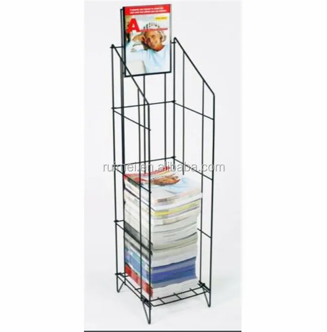Bulk Metal Wire Outdoor Newspaper Rack Magazine Catalog Stand Buy