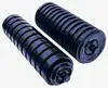 curve rubber coated steel driven support belt conveyor idler roller drawing for gravel plant