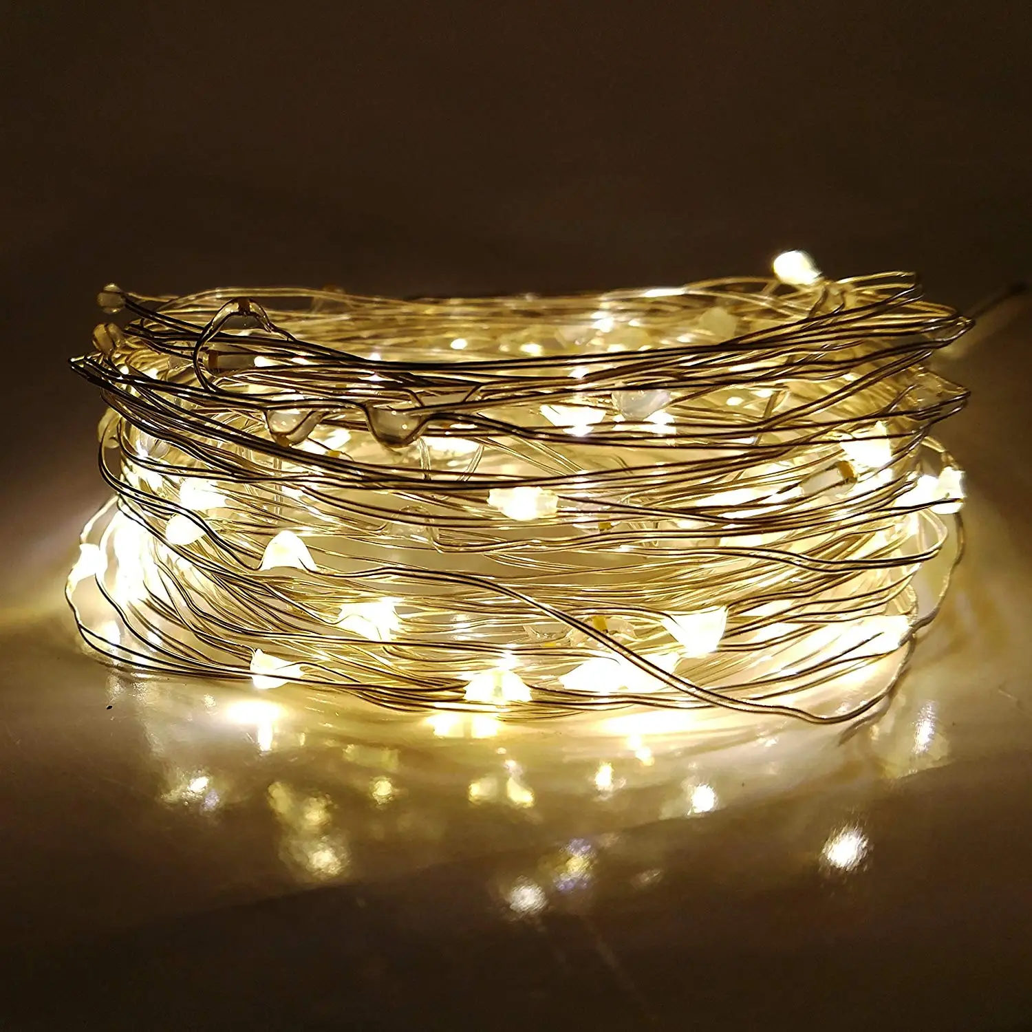 Buy 100 Led Lamp Beads 39 Feet Solar Powered Or External Power