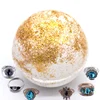 Ring Bombs Fizzies Glitter Mica Color Custom Christmas Paper Packaging Box Gift Set Organic Dead Sea Salt Bath Bomb with Ring