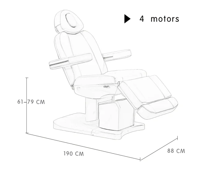 High Density Sponge Massage Bed Electric With 4 Motors Buy Massage