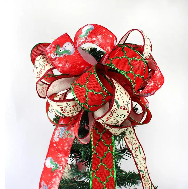 Big Christmas Flower Bows Wholesale Christmas Pre Made Christmas Bow