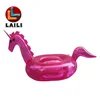 Funny inflatable pink flamingo float/inflatable water mat