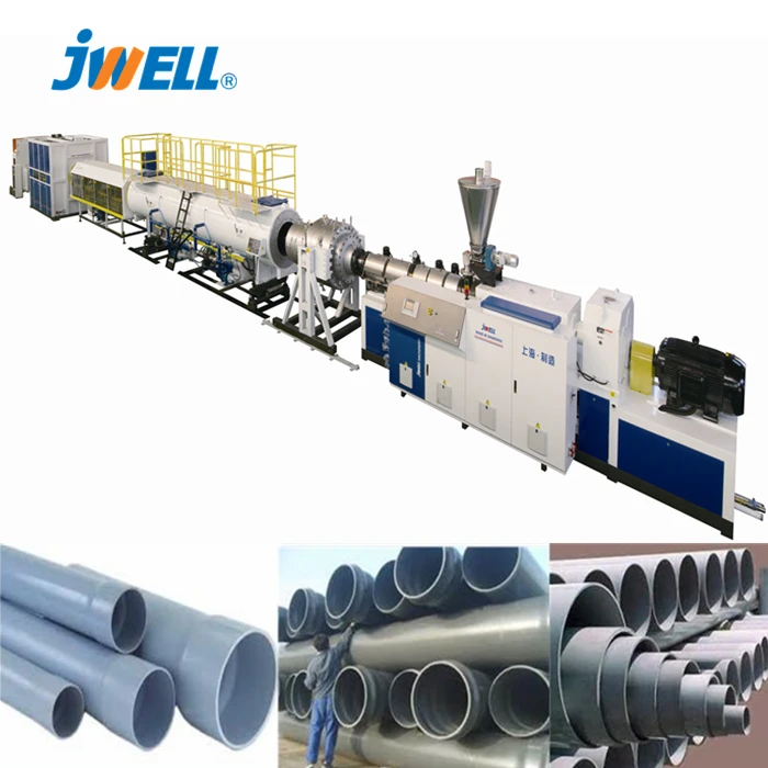 Jwell Four Head Conduit Pvc Plastic Pipe Makingproductionextrusion