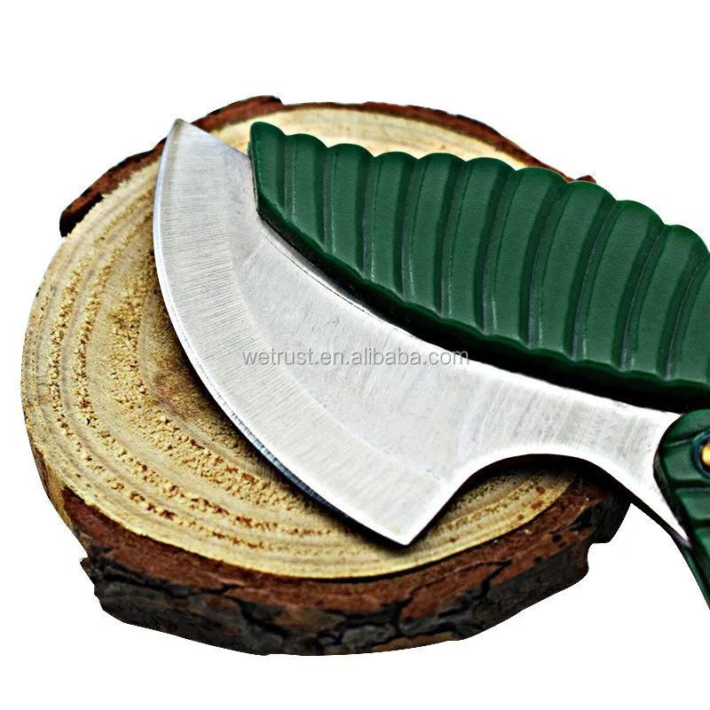 Pocket Folding Green Leaf Shape Camping Knife Buy Leaf Knife,Leaf