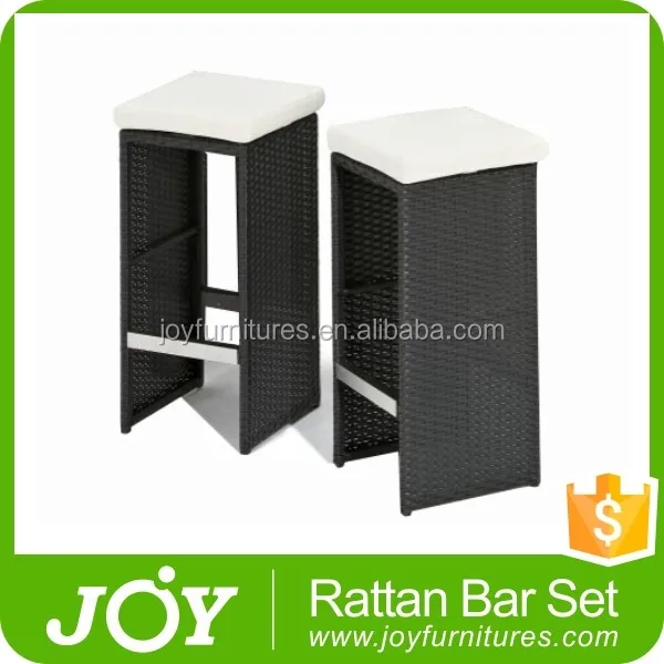 Modern Metal Swivel Resin Cane Cheap Rattan Wicker Outdoor Bar Stools